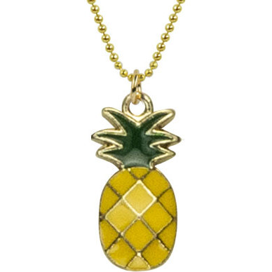 Pineapple Necklace, Yellow