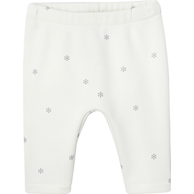 Baby Snowflakes Pants Set, White - Mixed Apparel Set - 3