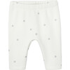 Baby Snowflakes Pants Set, White - Mixed Apparel Set - 3