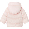 Toddler Long Puffer Jacket, Pale Pink - Jackets - 2