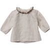 Miron Baby Blouse, Cream Dotty - Blouses - 1 - thumbnail