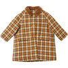 Chee Baby Coat, Brown Check - Coats - 1 - thumbnail