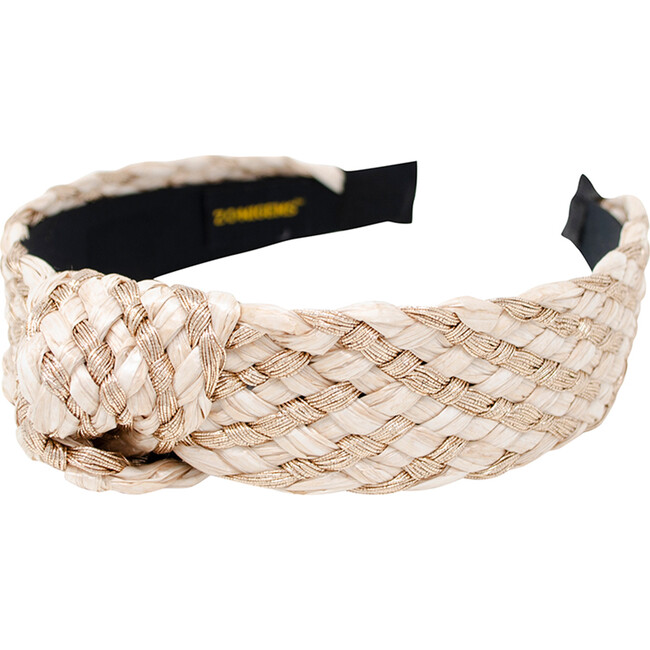 Wicker Knotted Hairband, Cream