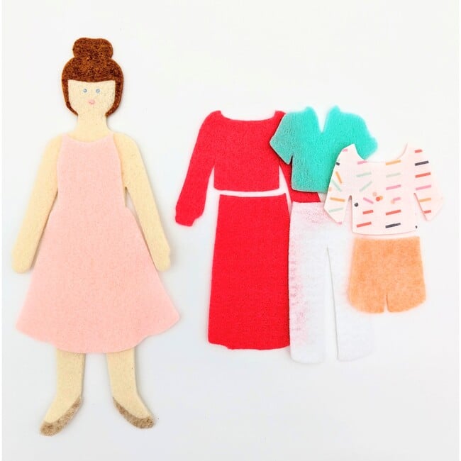 Starter Felt Girl, Cinnamon - Dolls - 3