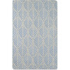 Hand-Tufted 100% Wool Rug, Blue Palm - Rugs - 1 - thumbnail