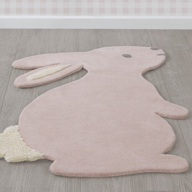 Hand-Tufted 100% Wool Rug, Bunny - Rugs - 2