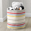Handwoven Stroage Basket, Bright Stripes - Storage - 2