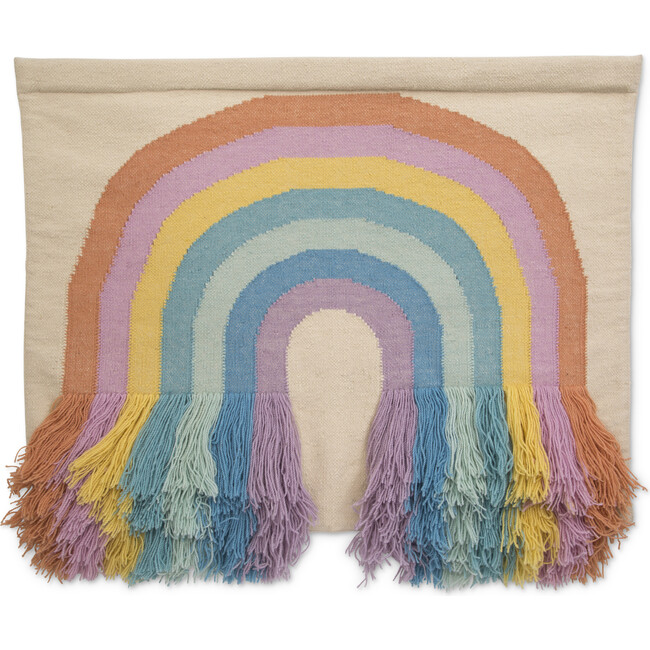 Handwoven Rainbow Wall Hanging, Multi Color