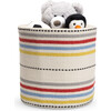 Handwoven Stroage Basket, Bright Stripes - Storage - 4