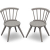 Set of 2 Windsor Chairs, Grey - Kids Seating - 1 - thumbnail