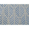 Hand-Tufted 100% Wool Rug, Blue Palm - Rugs - 5