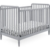Saint 4-in-1 Convertible Crib, Grey - Cribs - 1 - thumbnail