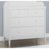 Saint 4 Drawer Dresser with Changing Top, Bianca White - Dressers - 2