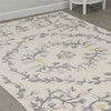 Hand-Tufted Wool Blend Rug, Floral Garden - Rugs - 6