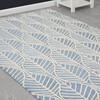 Hand-Tufted 100% Wool Rug, Blue Palm - Rugs - 6
