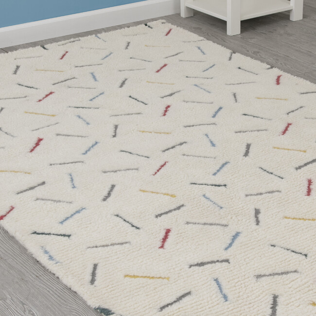 Hand-Tufted 100% Wool Rug, Colored Sprinkles - Rugs - 6