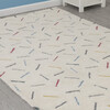 Hand-Tufted 100% Wool Rug, Colored Sprinkles - Rugs - 6