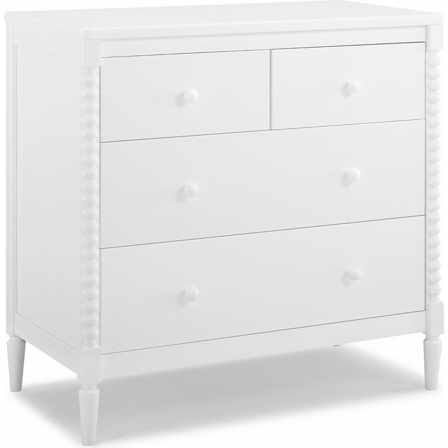 Saint 4 Drawer Dresser with Changing Top, Bianca White - Dressers - 4