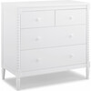 Saint 4 Drawer Dresser with Changing Top, Bianca White - Dressers - 4