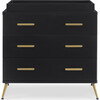 Sloane 4 Drawer Dresser with Changing Top, Black/Melted Bronze - Dressers - 1 - thumbnail