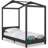 Poppy House Twin Bed, Midnight Grey - Beds - 1 - thumbnail
