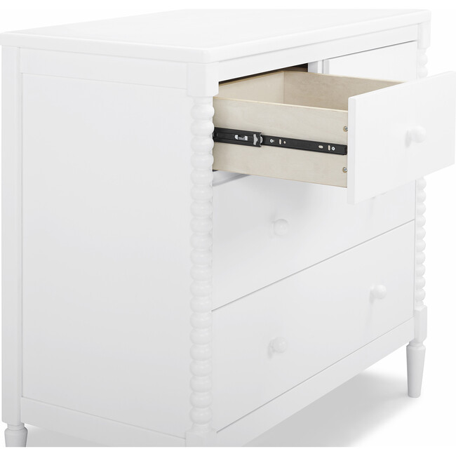 Saint 4 Drawer Dresser with Changing Top, Bianca White - Dressers - 6