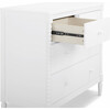 Saint 4 Drawer Dresser with Changing Top, Bianca White - Dressers - 6