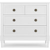 Madeline 4 Drawer Dresser with Changing Top, Bianca White - Dressers - 4