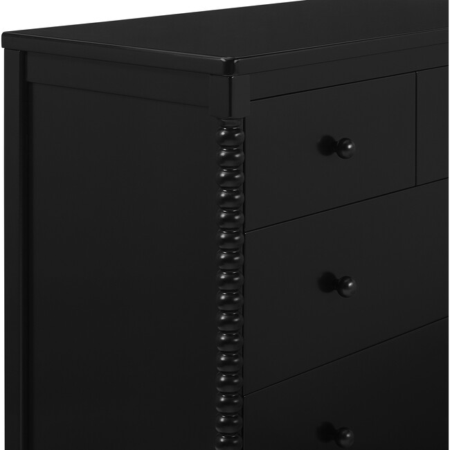 Saint 4 Drawer Dresser with Changing Top, Black - Dressers - 5