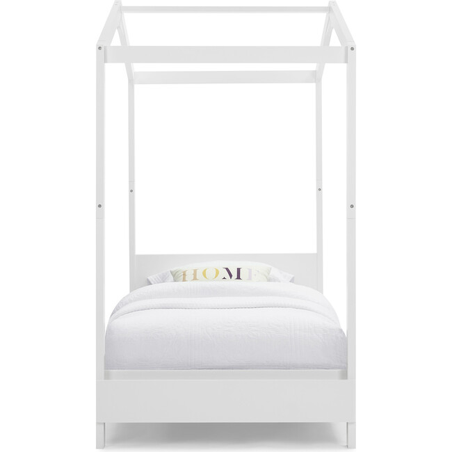 Poppy House Twin Bed, Bianca White - Beds - 3