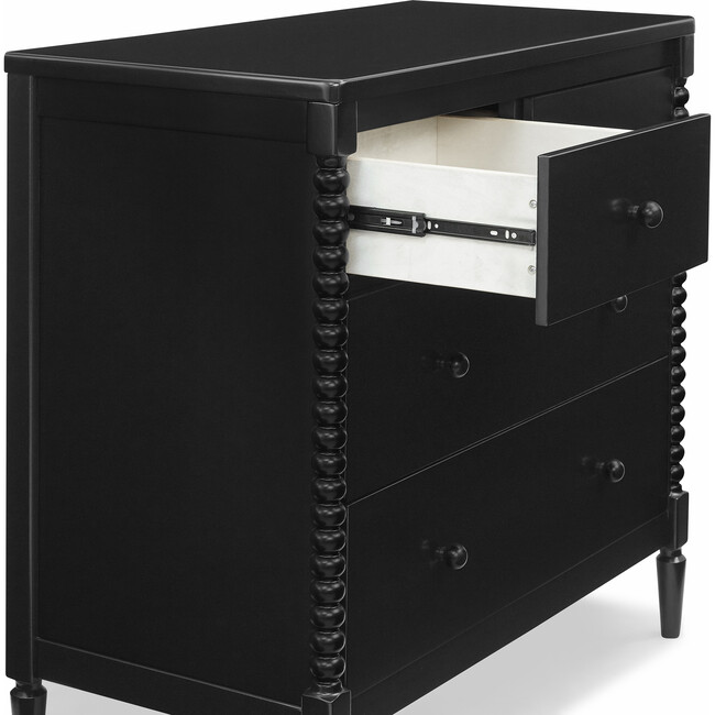 Saint 4 Drawer Dresser with Changing Top, Black - Dressers - 6