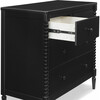 Saint 4 Drawer Dresser with Changing Top, Black - Dressers - 6