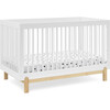 Poppy 4-in-1 Convertible Crib, Bianca White/Natural - Cribs - 1 - thumbnail