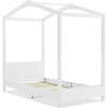 Poppy House Twin Bed, Bianca White - Beds - 5