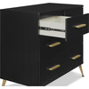Sloane 4 Drawer Dresser with Changing Top, Black/Melted Bronze - Dressers - 5