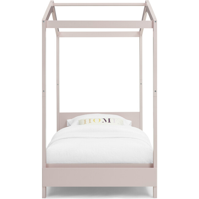 Poppy House Twin Bed, Blush Pink - Beds - 3
