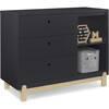 Poppy 3 Drawer Dresser with Cubbies, Midnight Grey/Natural - Dressers - 3 - thumbnail