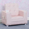 Chelsea Kids Upholstered Chair with Cup Holder, Light Pink - Kids Seating - 2