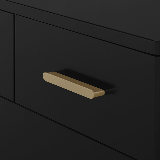 Sloane 4 Drawer Dresser with Changing Top, Black/Melted Bronze - Dressers - 6