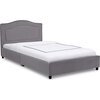 Upholstered Twin Bed, Grey - Beds - 1 - thumbnail