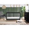 Sloane 4-in-1 Acrylic Convertible Crib Set, Black/Melted Bronze - Cribs - 2