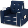 Chelsea Kids Upholstered Chair with Cup Holder, Blue - Kids Seating - 4