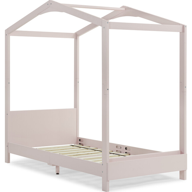 Poppy House Twin Bed, Blush Pink - Beds - 5