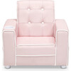 Chelsea Kids Upholstered Chair with Cup Holder, Light Pink - Kids Seating - 5