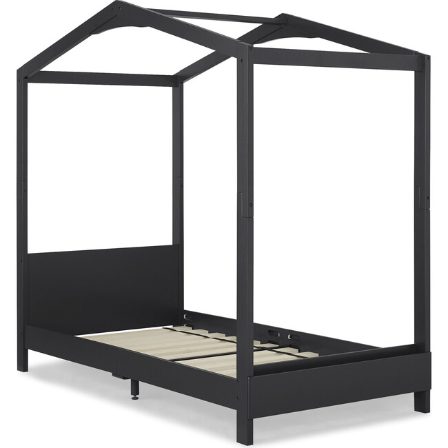 Poppy House Twin Bed, Midnight Grey - Beds - 5
