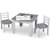 Chelsea Wood Table & Chair Set, Grey/White - Play Tables - 5