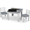 Chelsea Wood Table & Chair Set, Grey/White - Play Tables - 6