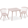 Windsor Kids Wood Table & Chair Set, Blush Pink - Play Tables - 1 - thumbnail