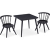 Windsor Kids Wood Table & Chair Set, Midnight Grey - Play Tables - 1 - thumbnail