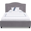 Upholstered Twin Bed, Grey - Beds - 4 - thumbnail